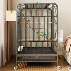 앵무새장 앵무새집 대형새장 놀이터 둥지 이동장 아크릴 블랙 하우스