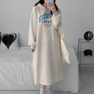 H스타일 OP)클럽후드원피스 봄 간절기 원피스 OPS 오버핏 빅사이즈 임부복 홈웨어 루즈핏