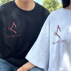 오와이엘 커플 무지 기본 반팔티 ootd 남친룩 캠핑룩 면100 레이어드용 프리 사이즈