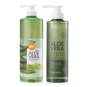 알로에 대용량 수딩젤 1000ml+클렌징폼 500ml