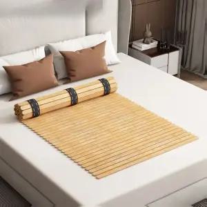 접이식 대나무 침대 깔판 프레임 평상 받침 매트리스 침대틀 원룸 받침대 옥상