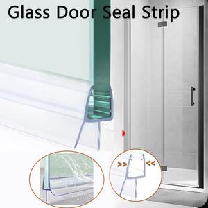 도어패킹 샤워 문짝 바닥 도장 유리 스크린 프레임리스 스트립 욕실 청소 집 개선 4 6mm 간격 50cm