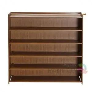 6단 오픈신발장 102x101cm 원목신발장 어린이신발장 나무신발장 유치원신발장 목재신발장