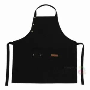 공방 캔버스앞치마 블랙 조리복앞치마 미용실앞치마 주방용앞치마 검은색앞치마 검정색앞치마