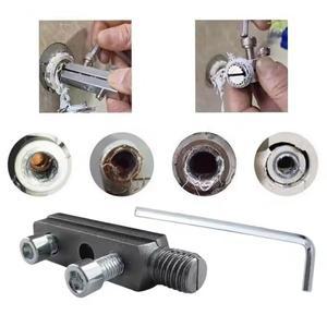 1세트 수도꼭지 밸브 나사 추출기 다기능 스트립 손상된 볼트 제거 도구 휴대용 상자 용품
