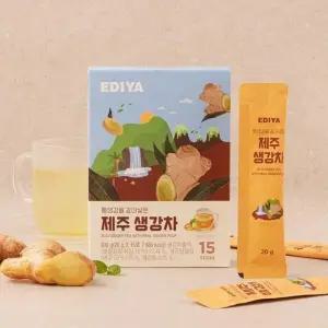이디야 통생강을 갈아넣은 액상 스틱 제주 생강차 15T 1개