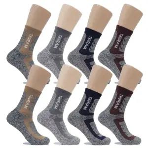 뒤틀림방지 이중쿠션 남자등산양말 중목 8켤레 YB1015