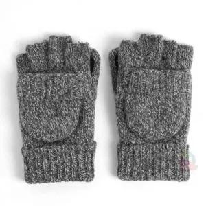 오픈 벙어리장갑 그레이 겨울장갑 귀여운장갑 여성장갑 오픈손가락장갑 오픈벙어리장갑