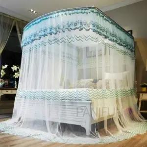캐노피 침대모기장 200x220그린 대형모기장 침대용모기장 모기장쉘터 커튼모기장 퀸침대모기장