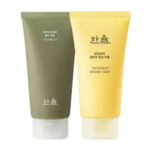 한율 쑥떡팩폼 + 달빛 유자 클렌징 톤업 팩폼 세트