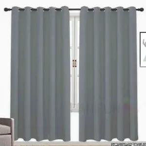 미나 아일렛암막커튼 2장 그레이 예쁜암막커튼 암실커튼 호텔식암막커튼 안막커텐 단열암막커튼