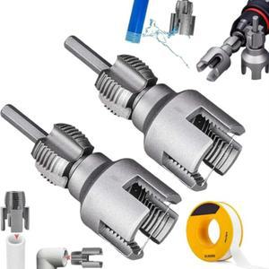 내부 및 외부 파이프 스레딩 도구 통합 홈 스레드 수리를 위한 이중 기능 절단 금형 12pcs