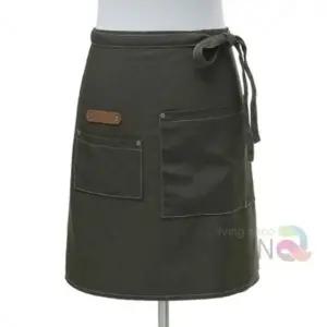 허리앞치마 다크그린 식당앞치마 예쁜앞치마 업소용앞치마 커피앞치마 매장앞치마