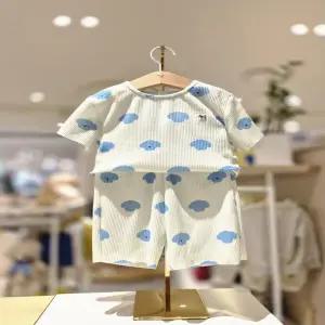 [블루독베이비 10] 26SS신상 (MN)구름도기플리츠상하세트(백일돌아기옷) (14637067211)