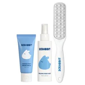 스크래빗 발각질지우개 각질연화제 + 스텐 풋 파일 + 풋 크림 세트 스무스 앤 실키 풋 트리오 발각질