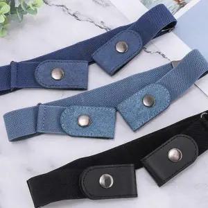 데님 팬츠 교복 스타일 캐주얼 프리 벨트 포함