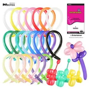 색상선택 네오텍스 260 요술풍선100개입 260요술 풍선 길다란 긴 꽃 만들기 꽃다발 인형 강아지