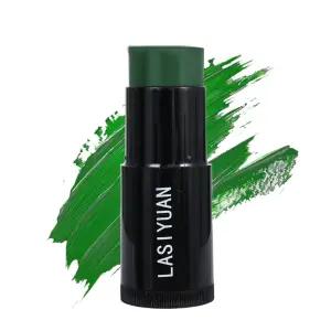 페이스 바디 페인트 스틱 (GEEEN) 방수 스포츠 메이크업 운동선수 소프트볼 축구 야구 프로페셔널 할로윈