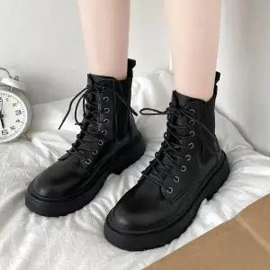 [굿쇼핑몰]빅사이즈 레더 빅사이즈 첼시 워커 4cm