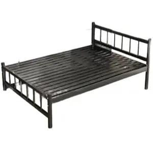 높은 다리 프레임 사각 평상형 헤드 철제 철판