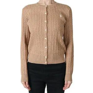 [폴로]랄프로렌 미니 케이블 가디건 카멜헤더 149331126