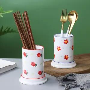 체리 조미료통 설탕 세라믹 조미료 솔트 슈가파우더