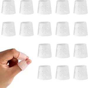 16개 손가락 보호 슬리브 프리미엄 젤라틴 끝 커버 피부 따기 방지 장갑 긁힘 또는 공예 및 절단 보호용