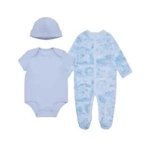 폴로 칠드런 투알 코튼 쓰리피스 기프트 세트 블루 FB854310