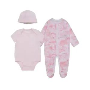 폴로 칠드런 투알 코튼 쓰리피스 기프트 세트 핑크 FB854306