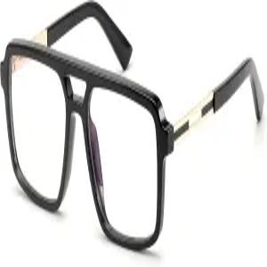 남성용 FEISEDY 레트로 에비에이터 블루 라이트 글래스 여성용 사각 프레임 컴퓨터 판독/TV/폰 안경 B0209