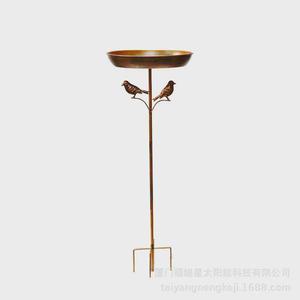 버드피더 스탠드 새 정원 장식 참새 욕조 쌍조 목욕 모이통