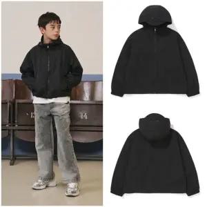 [갤러리아] [블루테일]]AAA3JP03BK블랙 절개 후드점퍼