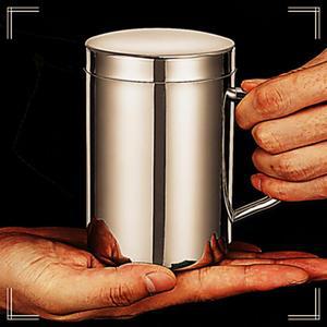 [2개구성] 실버 스테인레스 물컵 2860ml 스텐 리터 손잡이 보온 보냉 텀블러 NWD9F1BC