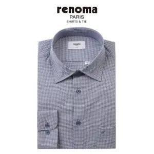 [갤러리아] (긴소매 일반핏) 다림질이 필요없는 시어서커 미니체크 셔츠 RQSSG0041NY