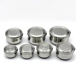 냉장고 스텐 반찬통 스텐반찬통 밀폐용기 원터치 1호 uNX5+4MlS