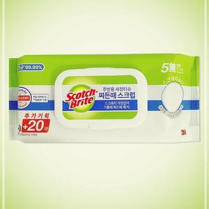 [2개구성] 쓰리엠 스크럽 물 청소 찌든때 제거 티슈 세정 FGWA87CEB