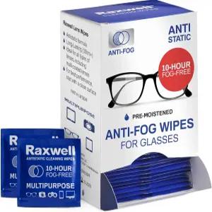 안경용 랙스웰 렌즈 물티슈 - 스트릭 프리 안경 클리너 잔여물 없는 전자제품용 휴대용 스크린 200 카운트