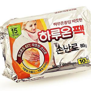 [2개구성] 하루온팩 손난로10매입 8987 포켓용 군용 겨울 일회용 방한 등산 주머니 캠핑 KWFG020N
