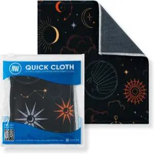 퀵 클로버 마이크로파이버 안경 청소용 천 - 8x8 점성술 케이스 포함 1팩 카메라 스크린 및 유리용 양면