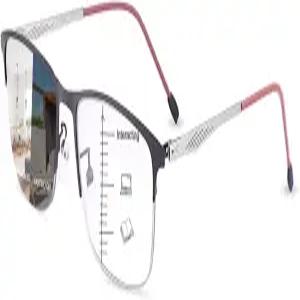 PEEPAI 포토크로믹 프로그레시브 멀티포커스 리딩 안경 스프링 힌지 UV 선 리더 블루 라이트 차단 남성