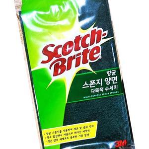 브라이트 스폰지 대 9x15cm 개별포장 X60 스펀지 식당용 수세미 KWF1FCC5