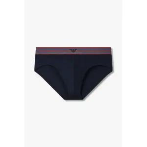 [엠포리오아르마니] 배색 스트라이프 밴딩 코튼 브리프 다크 151322818