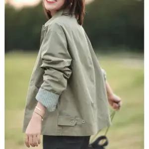 무천도사 여친 캐주얼 코트 봄가을 칼라 트렌치 빅사이즈 슬림핏 KKE3