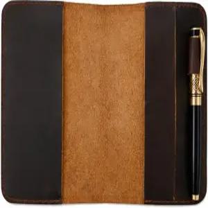 파빈 크래프터 핸드메이드 가죽 A6 노트북 커버 루흐툼 3.6 x 5.9인치 리필 가능한 여행용 케이스 몰스키네