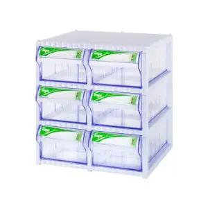 [무료배송] 6칸 플라스틱 수납함 다용도 보관함 CA511-3