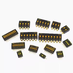 5pcs SMD SMT 슬라이드  스위치 1P 2P 3P 4P 5P 6P 8P 1.27mm 방식 DIP 검정색 피치 토글 스냅