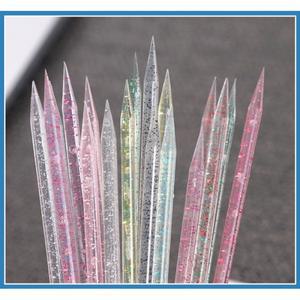 100/50개 네일 아트 큐티클 푸셔 재사호환  가능 양면 크리스탈 스틱 가호환  제거 도구 매니큐어 악세사리