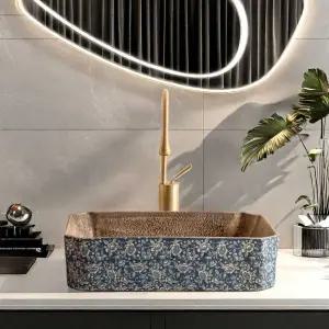 엔틱 세면대 업소용 화장실 세면기 탑볼 인테리어 카페 사각