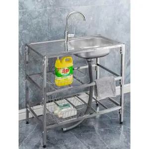 원룸 싱크대 미니 스테인리스 소형 개수대 간이 세면대 스텐 주방 카페 사각 세척