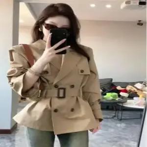 연두 캐주얼 여친 트렌치 코트 프렌치 올가을 슬림핏 admr3